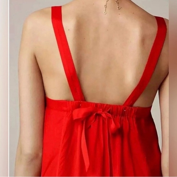 NWT J.Crew Pintuck Midi Dress In Drapey Organza sz L - Picture 3 of 13